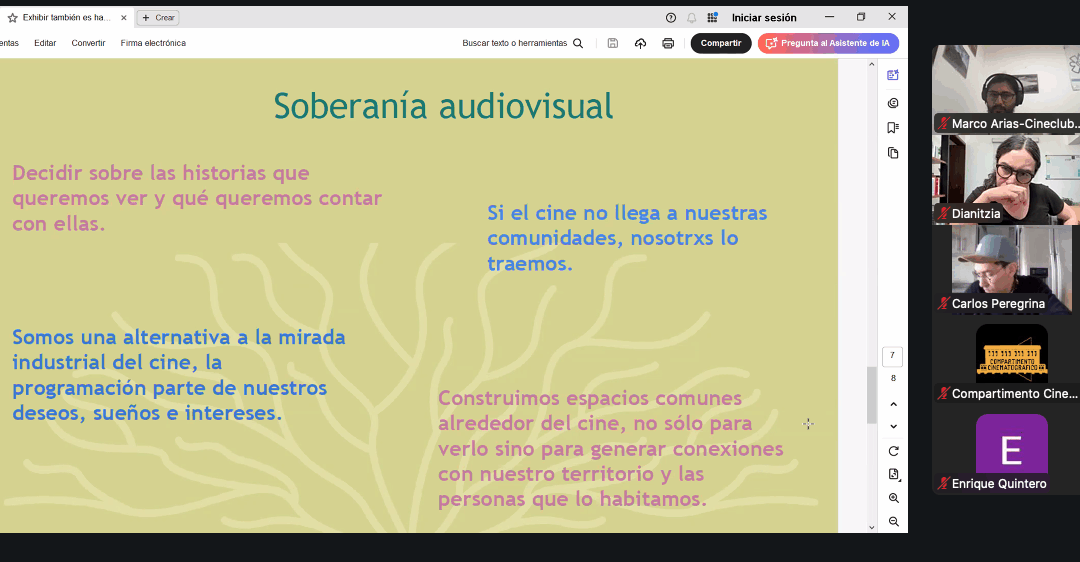 Cine La Mina forma a una nueva generación de exhibidorxs